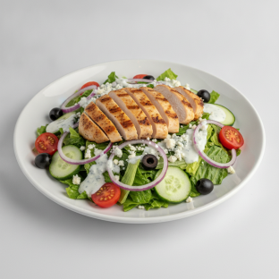 Garden Salad - Blue Cheese With Grilled Chicken Garden Salad - Blue Cheese With Grilled Chicken