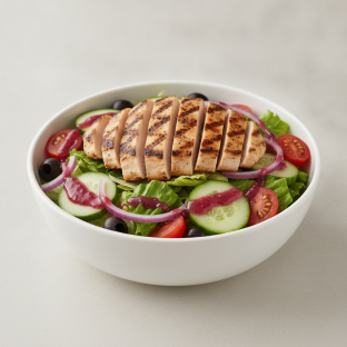 Garden Salad - Raspberry Vinaigrette With Grilled Chicken Garden Salad - Raspberry Vinaigrette With Grilled Chicken
