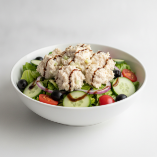 Garden Salad - Balsamic With Chicken Salad Garden Salad - Balsamic With Chicken Salad