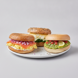 Breakfast Bagel Sandwich Platter - Lexington, Avocado Toast, Leo Breakfast Bagel Sandwich Platter - Lexington, Avocado Toast, Leo