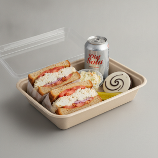 Sandwich Boxed Lunch — The Max Zucker Sandwich / Diet Soda