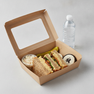 Sandwich Boxed Lunch — The Veggie Sandwich / Bottled Water