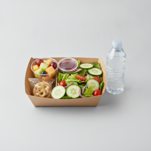 Garden Salad Boxed Lunch — Red Wine Vinaigrette / Fruit Cup / Bottled Water