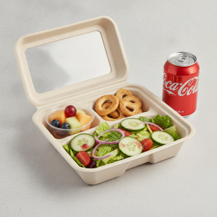 Garden Salad Boxed Lunch — Red Wine Vinaigrette / Fruit Cup / Regular Soda