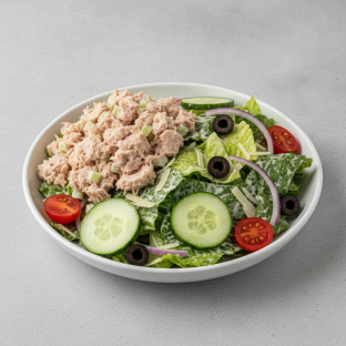 Garden Salad - Caesar With Tuna Salad