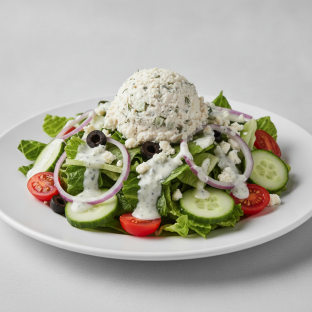 Garden Salad - Blue Cheese With Chicken Salad