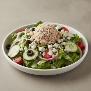 Garden Salad - Blue Cheese With Tuna Salad