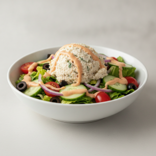 Garden Salad - Russian With Chicken Salad