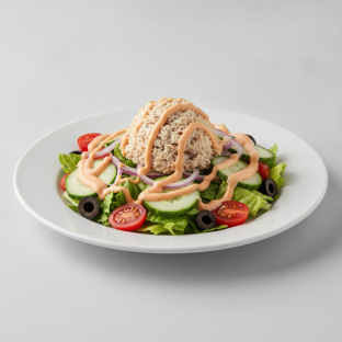 Garden Salad - Russian With Tuna Salad