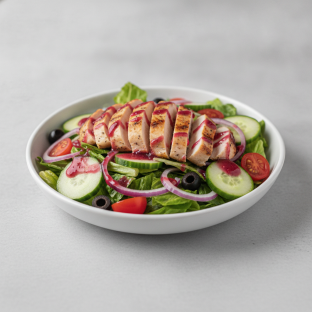 Garden Salad - Raspberry Vinaigrette With Grilled Chicken
