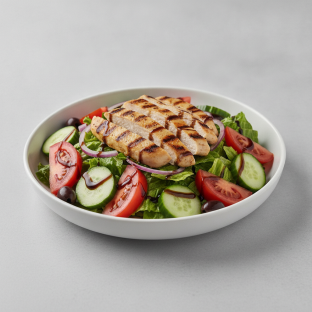 Garden Salad - Balsamic With Grilled Chicken