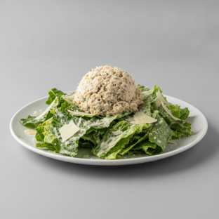 Caesar Salad With Chicken Salad