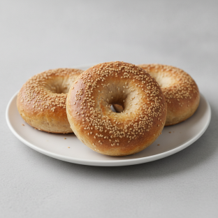 Sourdough Sesame Bagels