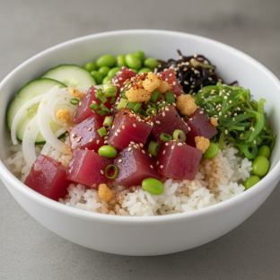 Regular Hawaiian Ahi over White Rice