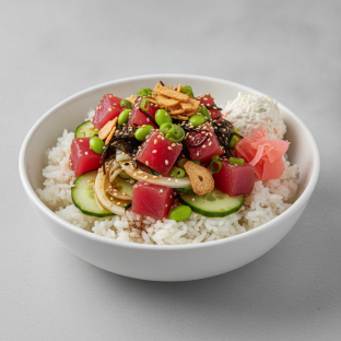 Regular Umami Ahi over White Rice