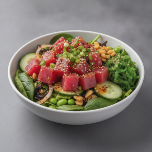 Regular Hawaiian Ahi over Salad