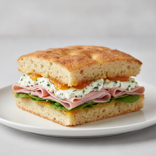 Ham, Goat Cheese and Apricot Focaccia Ham, Goat Cheese and Apricot Focaccia