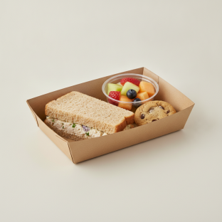 Sandwich Boxed Lunch with Tarragon Chicken Salad Sandwich, Fruit Cup