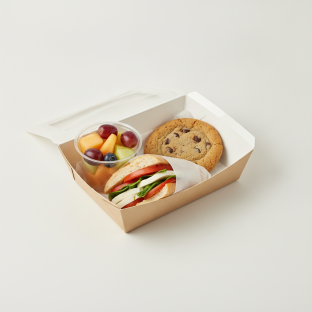 Sandwich Boxed Lunch with Caprese Sandwich, Fruit Cup