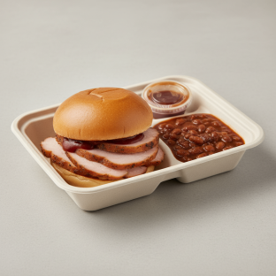 The Sandwich Lunch Box with Smoked Turkey (Dairy-Free) and BBQ Beans