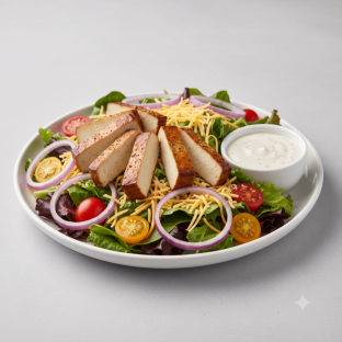 Garden Salad With Smoked Tofu