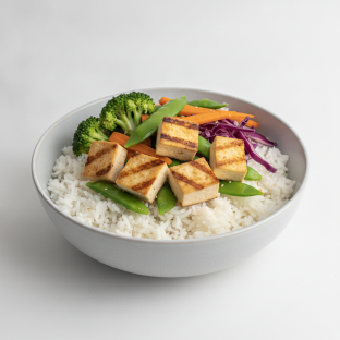 Gluten-free Tofu Veggie Bowl