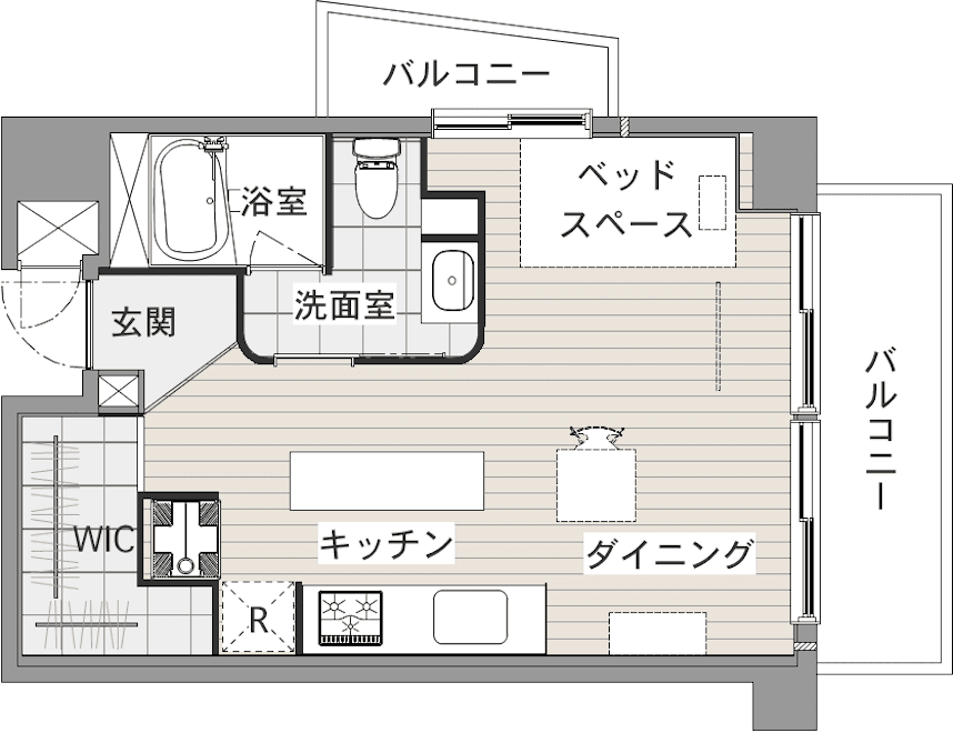 中古マンションのリノベーション後の間取り図