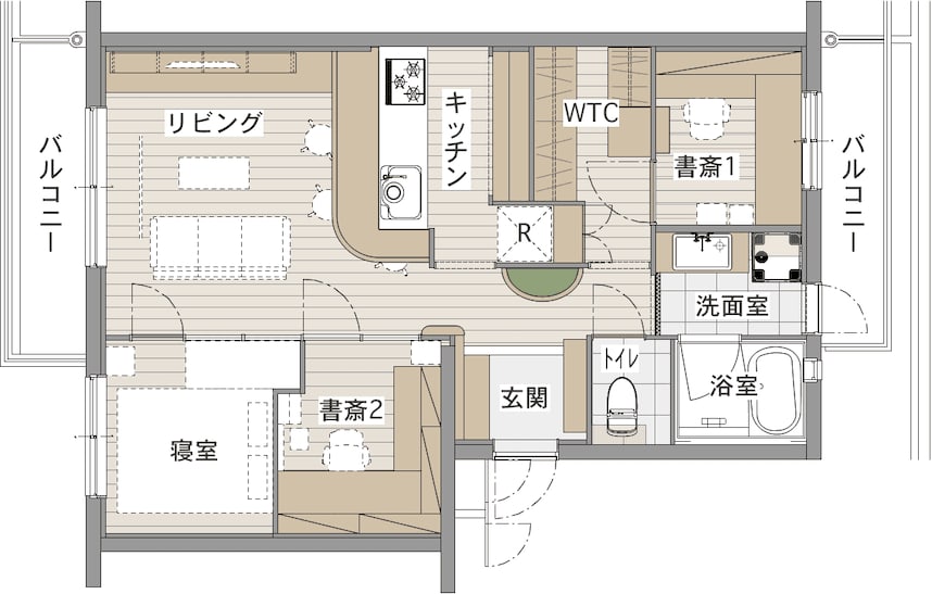 中古マンションのリノベーション後の間取り図
