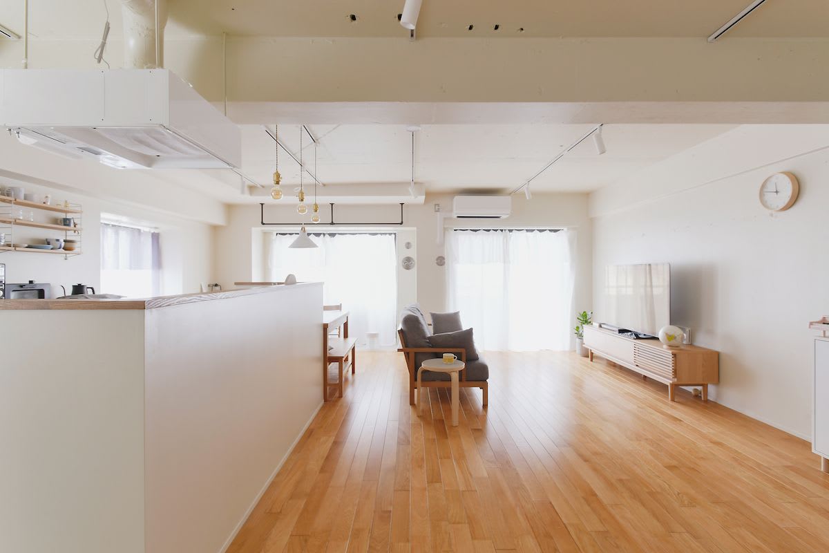 3.マンション事例 【広めのリビングは将来の子ども部屋への可変を考慮したスケルトンリフォーム】