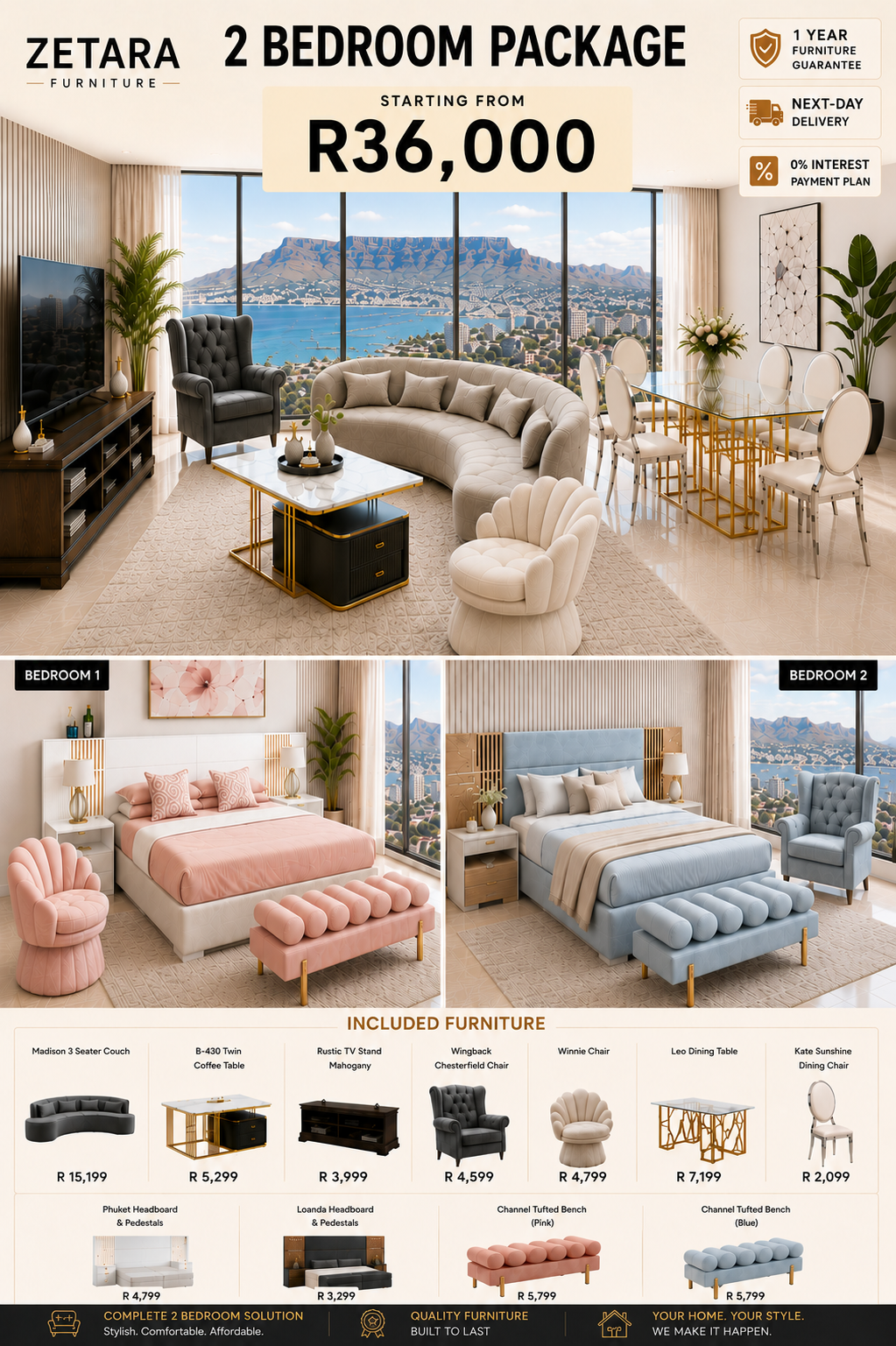 2 Bedroom Package