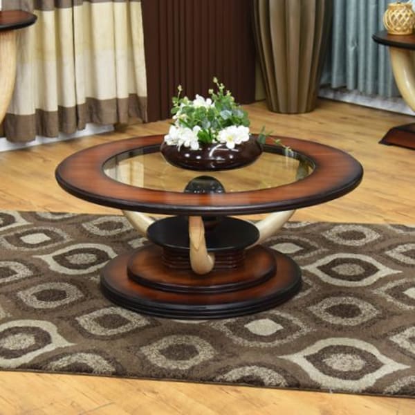 Satao Round Tusk Coffee Table