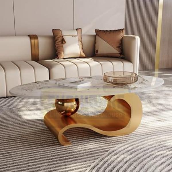 Luxury Gold Ball Coffee Table