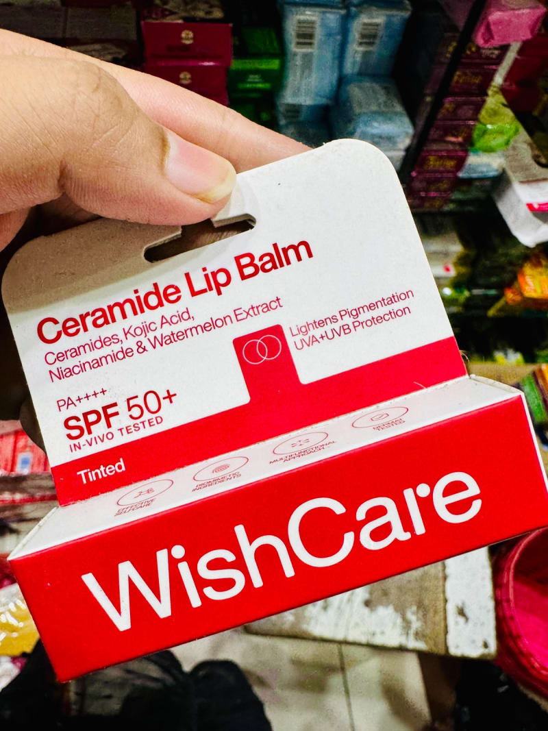 WishCare Ceramide Lip Balm with SPF 50 PA+++ (Tinted)