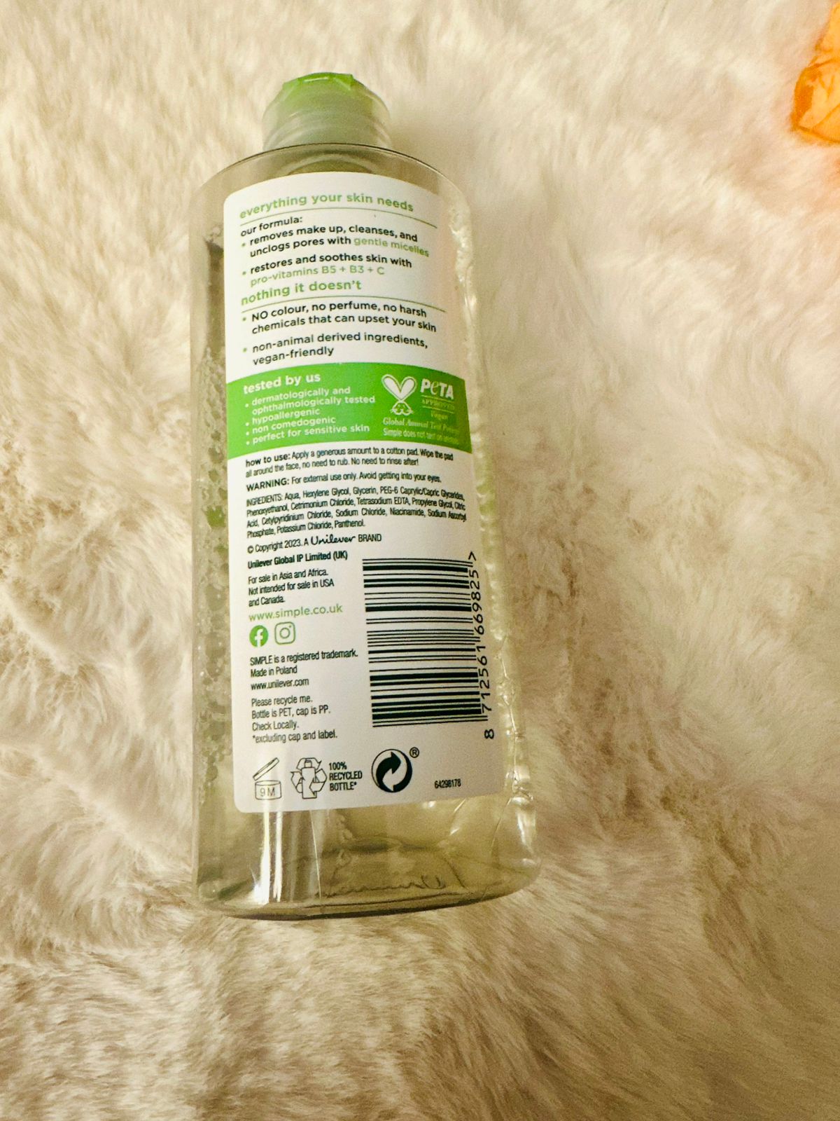 Simple Kind To Skin Micellar Cleansing Water — image 3 of 3