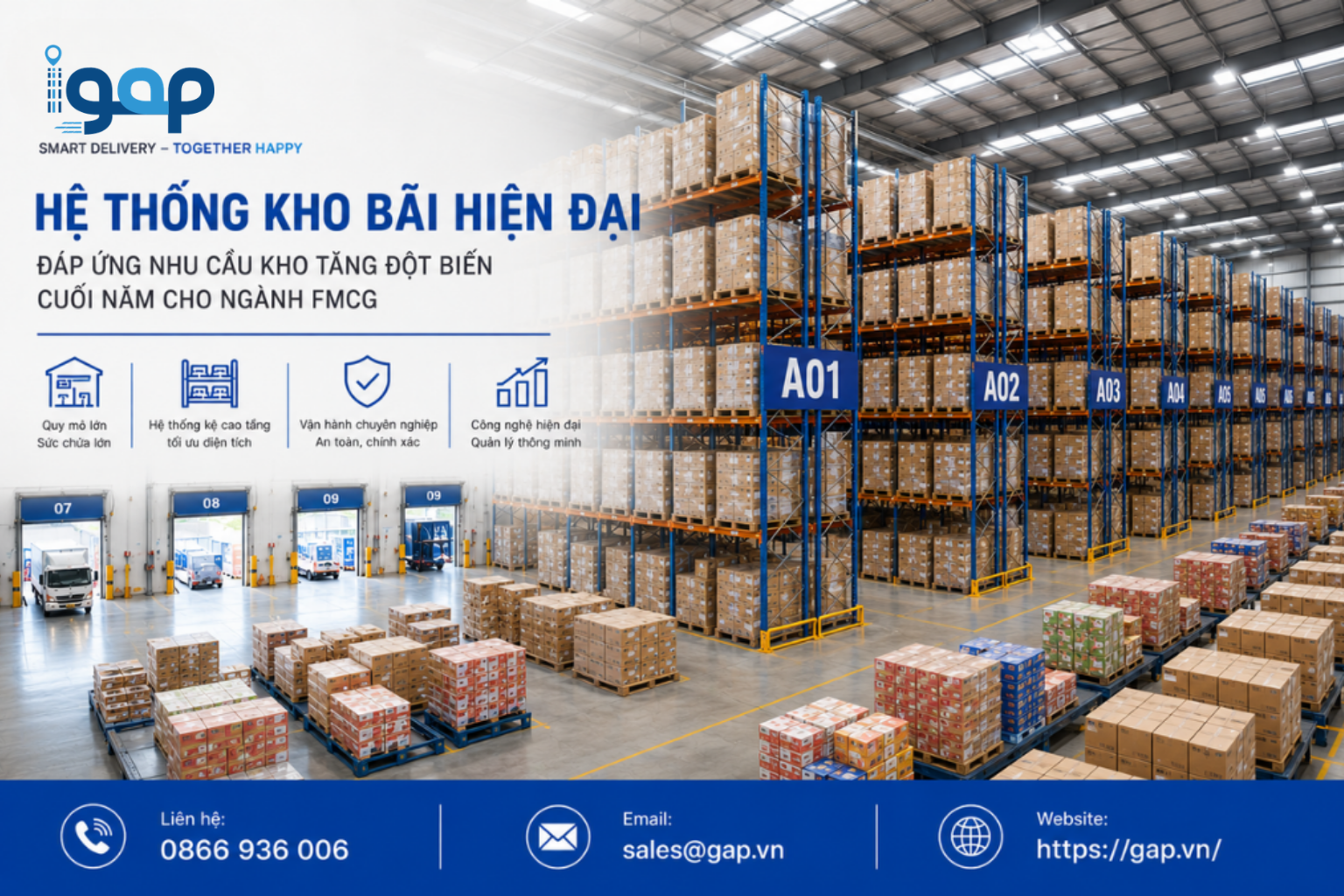 KHO MÙA VỤ FMCG - GIẢI PHÁP CHO THUÊ KHO NGẮN HẠN CUỐI NĂM