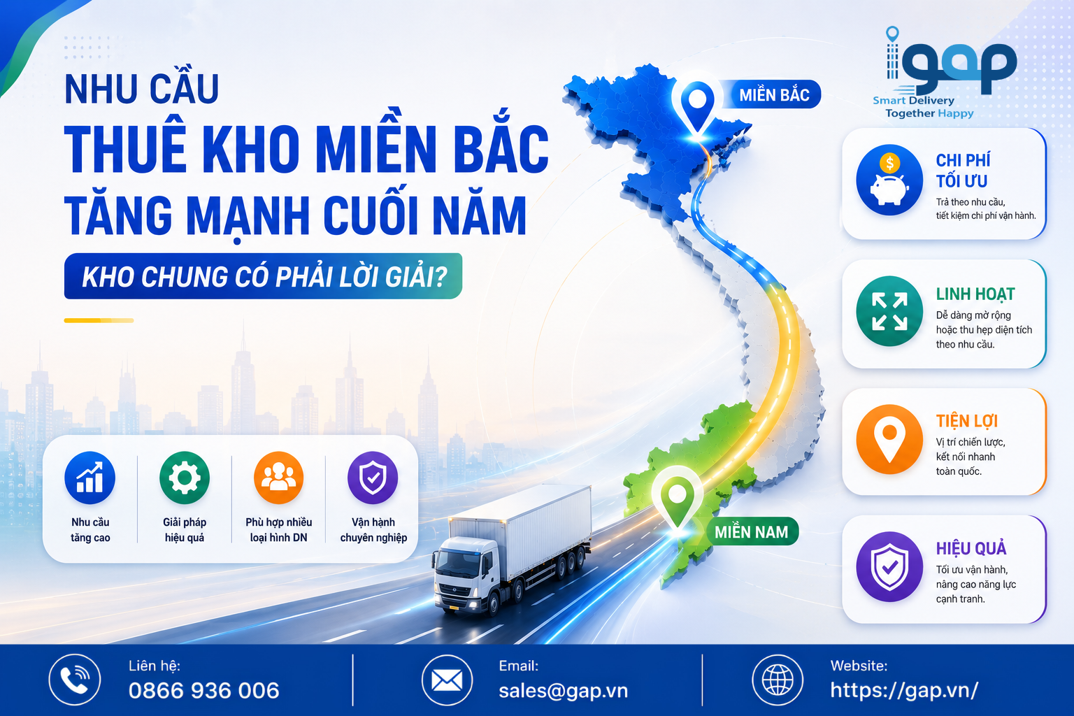 Nhu Cầu Thuê Kho Miền Bắc Tăng Mạnh Cuối Năm: Kho Chung Có Phải Lời Giải?