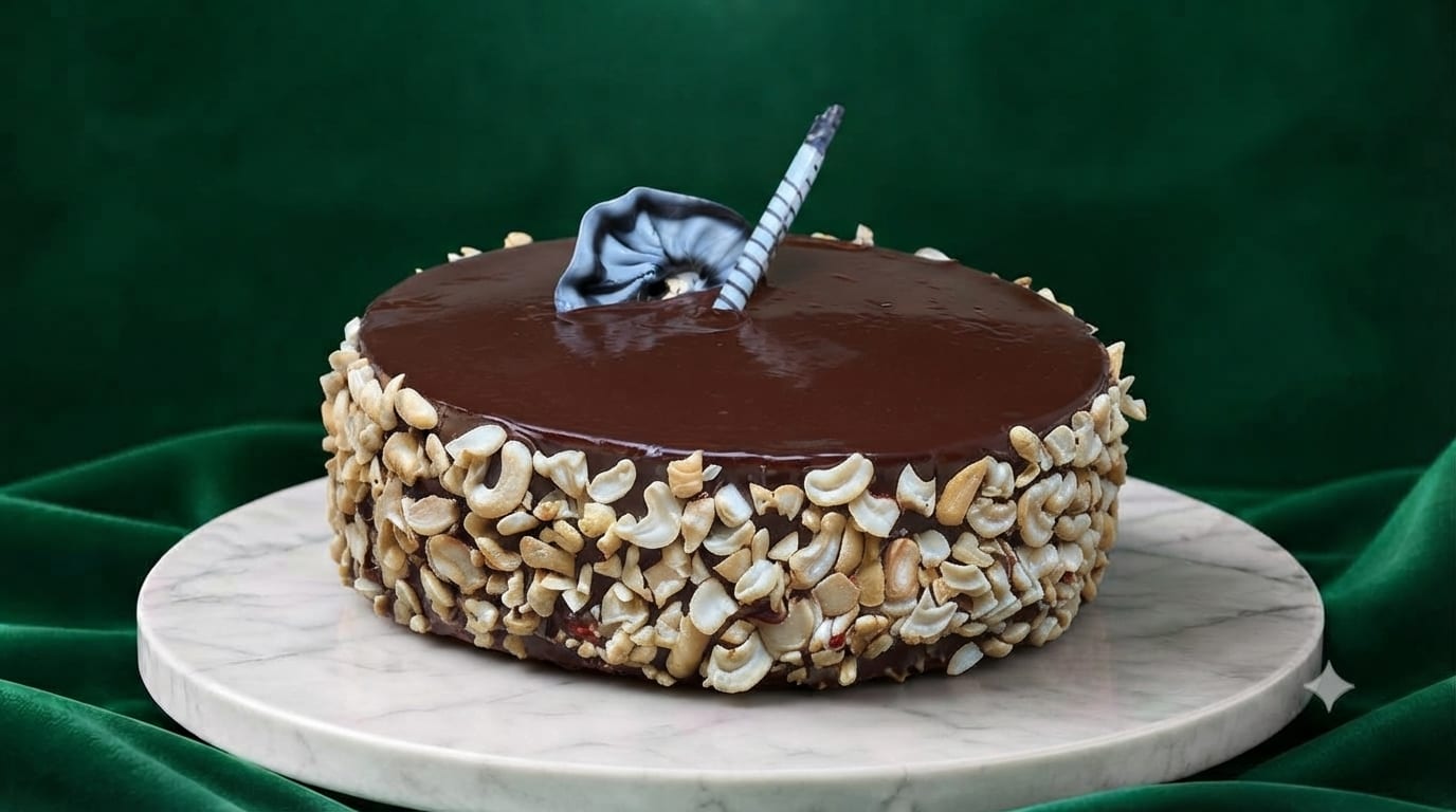 Choco Cashew chocolate cake by The Cakery, Best Cakes in Kannur