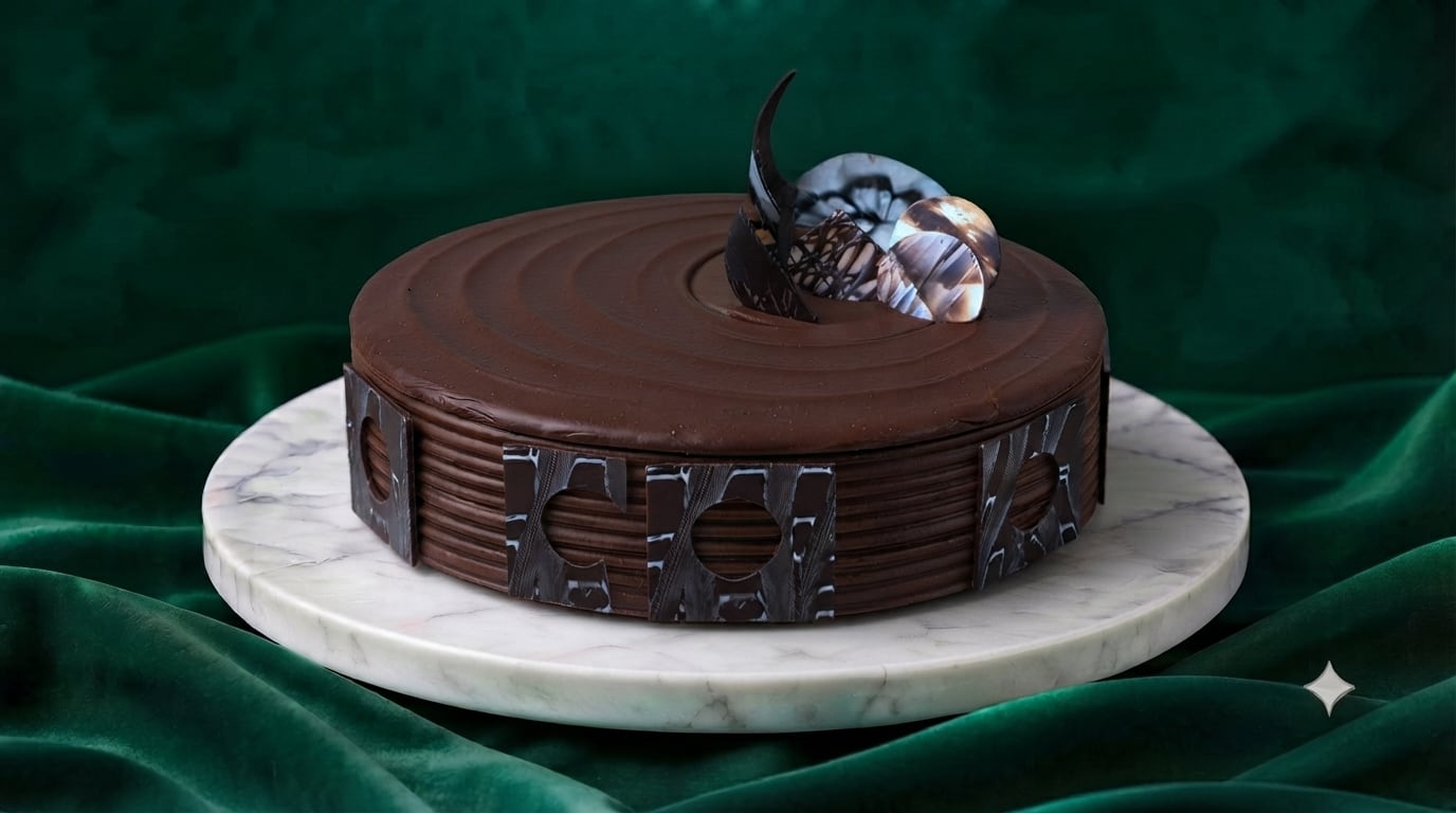 Dark Belgium chocolate cake by The Cakery, Best Cakes in Kannur