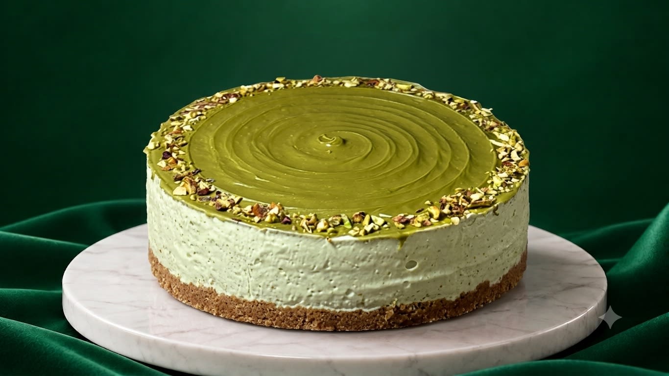 Pistachio cheesecake by The Cakery, Best Cakes in Kannur