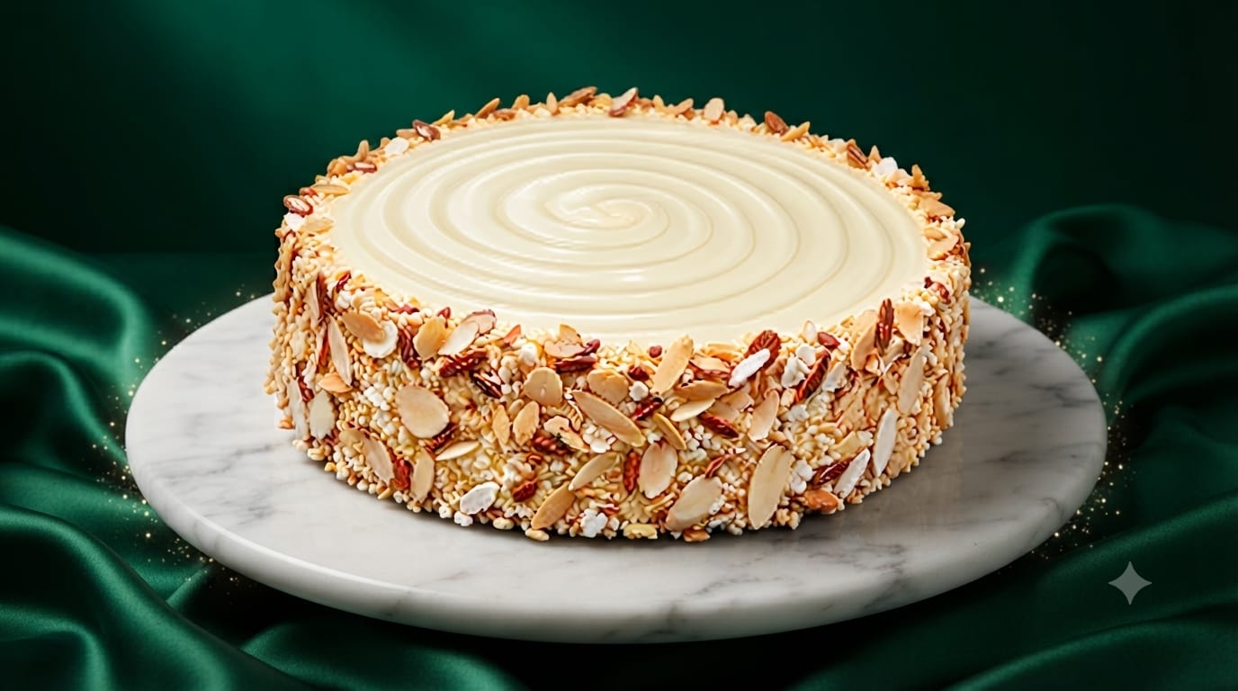 White Almond cake by The Cakery, Best Cakes in Kannur