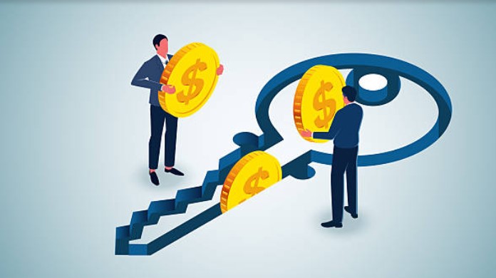 Cryptocurrency coin representing wallet privacy and blockchain anonymity.