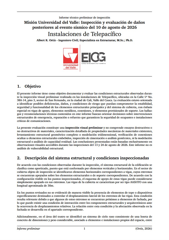 Apoyo a entidades de orden departamental