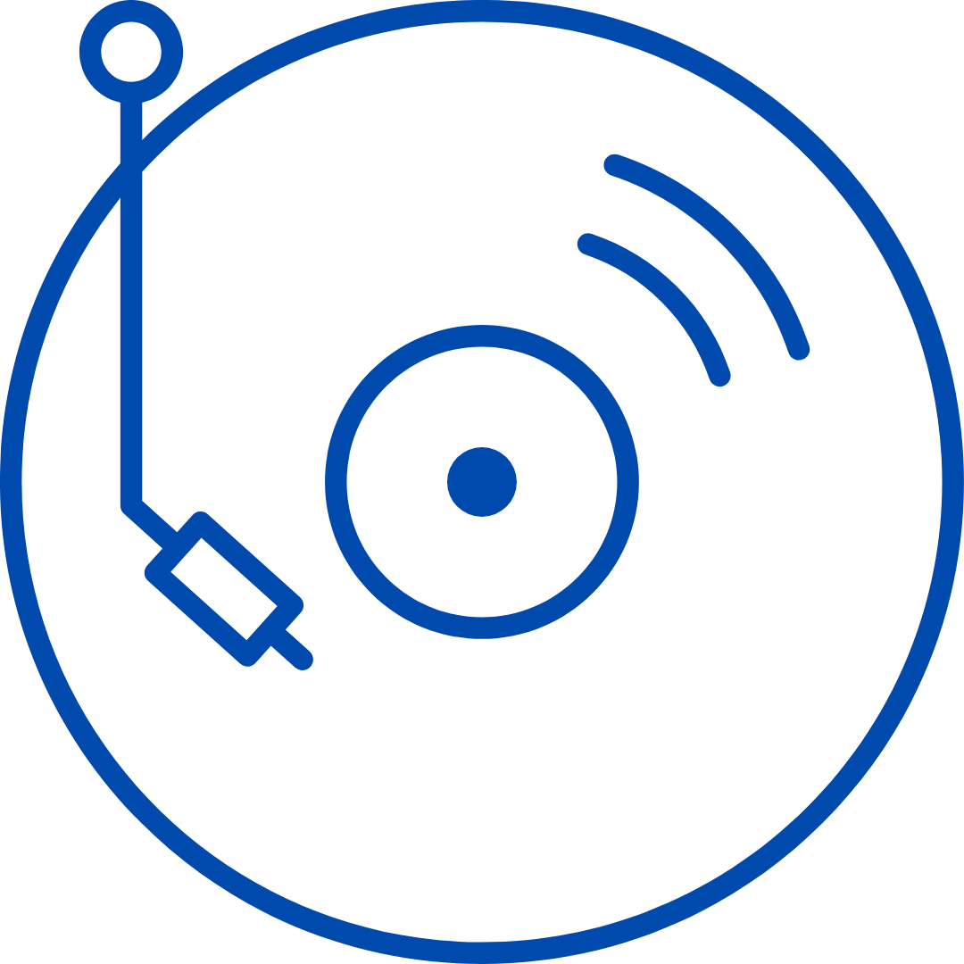 vinile blu