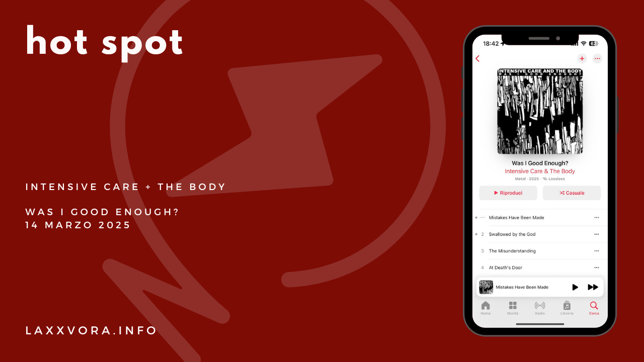 Intensive Care + The Body - Was I Good Enough?