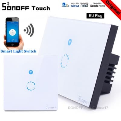 Sonoff Touch Wifi Wall Switch Wireless Touch LED Light Controller Smart Home Sonoff Touch Wifi Wall Switch Wireless Touch LED Light Controller Smart Home