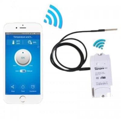 WiFi Water Temperature Sensor Sonoff TH16 KIT WiFi Water Temperature Sensor Sonoff TH16 KIT