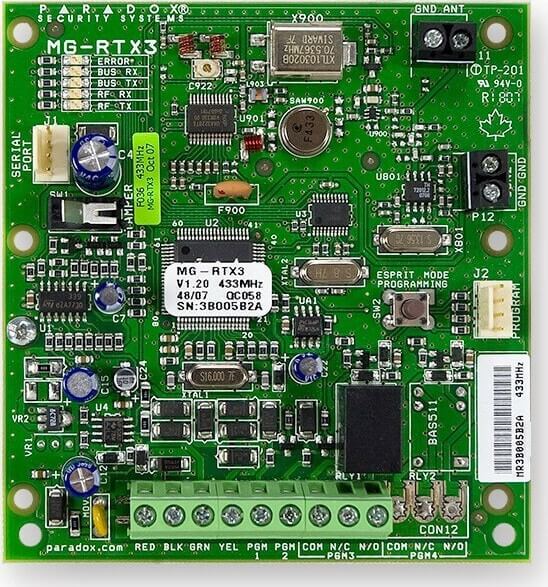 Ασύρματο Module επέκτασης RTX3 για ζώνες, PGM, δέκτης Paradox Ασύρματο Module επέκτασης RTX3 για ζώνες, PGM, δέκτης Paradox