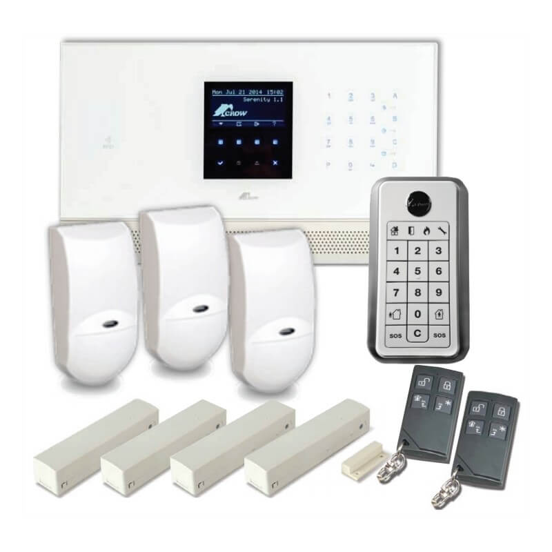 ΣΕΤ Ασύρματου Συναγερμού CROW SERENITY GSM KIT4 - Έλεγχος από Smartphone - Tablet ΣΕΤ Ασύρματου Συναγερμού CROW SERENITY GSM KIT4 - Έλεγχος από Smartphone - Tablet