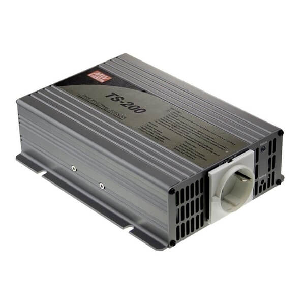 MEAN WELL Inverter Καθαρού Ημιτόνου 24V DC - 230V AC 200 Watt TS-200-224B MEAN WELL Inverter Καθαρού Ημιτόνου 24V DC - 230V AC 200 Watt TS-200-224B