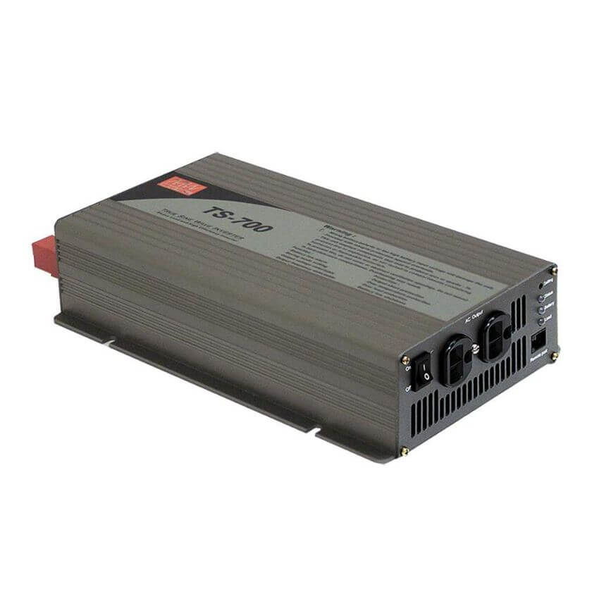 MEAN WELL Inverter Καθαρού Ημιτόνου 24V DC - 230V AC 700 Watt TS-700-224B MEAN WELL Inverter Καθαρού Ημιτόνου 24V DC - 230V AC 700 Watt TS-700-224B
